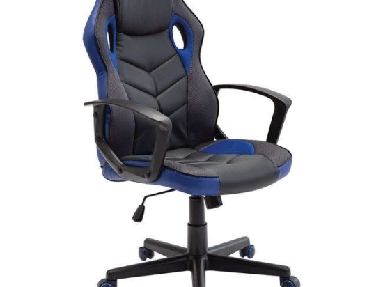 Πολυθρόνα Γραφείου Gaming BF7700 ΕΟ599,2 62x59x105/117cm Black-Blue