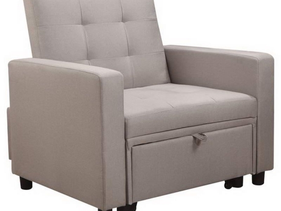 Πολυθρόνα - Κρεβάτι Imola Ε9921,13 100x102x92/75x180x44cm Cappuccino Ύφασμα