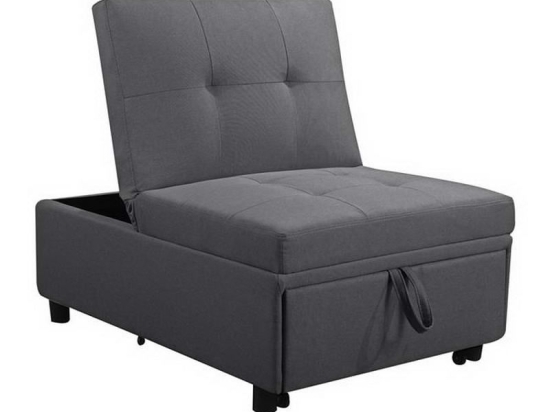 Πολυθρόνα - Κρεβάτι Imola Ε9921,01 75x106x90/75x172x44cm Light Grey Ύφασμα