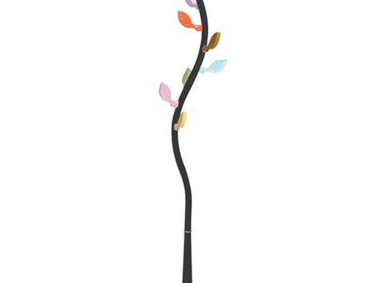 Καλόγερος Woody ΕΜ191,4 Φ37x170cm Black Μέταλλο