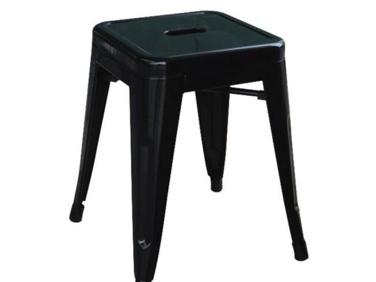 Σκαμπό Bar Relix Ε5195,1W 39x39x46cm Black Μέταλλο