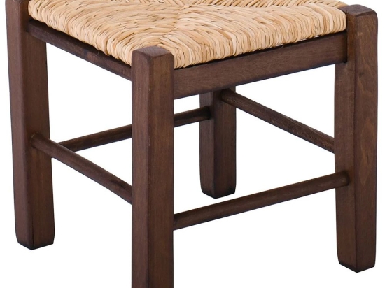 Χαμηλό Σκαμπό Βοηθητικό Ρ978L,Ε2 35x35x35cm Walnut