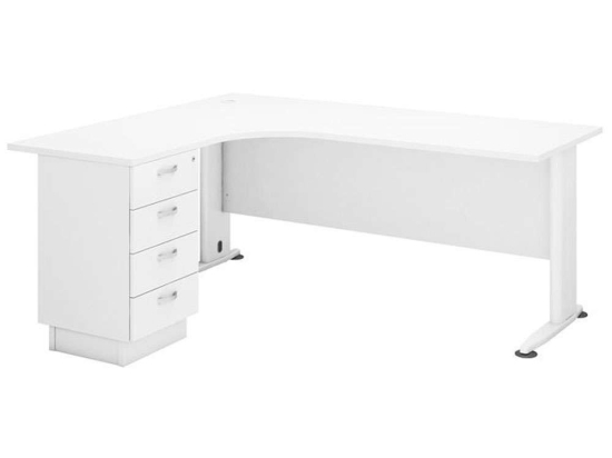 Γραφείο Superior Compact Αριστερή Γωνία ΕΟ995L,2 180x70x75/150x60x75cm White