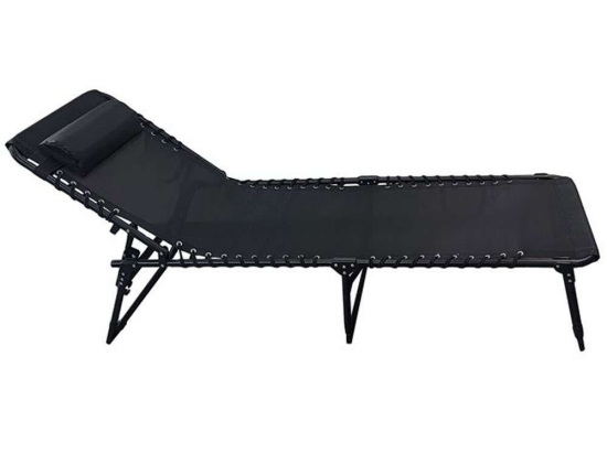 Ξαπλώστρα Πτυσσόμενη Camping Ε609,1 57x190x30cm Black