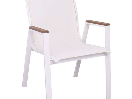 Πολυθρόνα Virna Ε6798,2 63x56x90cm White-Natural