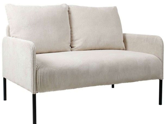 Καναπές Διθέσιος Alberto Ε7126,1 121x85x83cm Ecru-Black