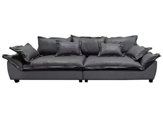 Καναπές Τετραθέσιος Darby Nabuk Ε9413,1 319x110x94cm Dark Grey
