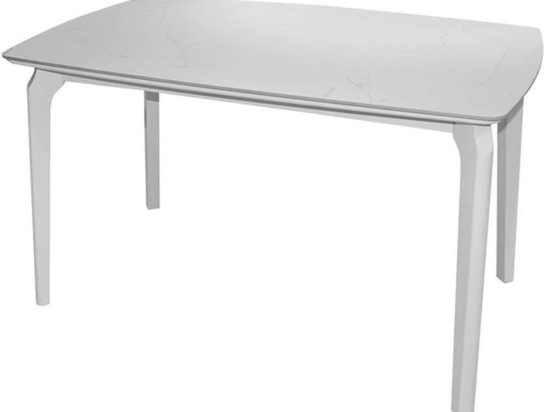 Τραπέζι Dalin Ε796,1 130x80x74cm Marble White Ξύλο,Τεχνομάρμαρο