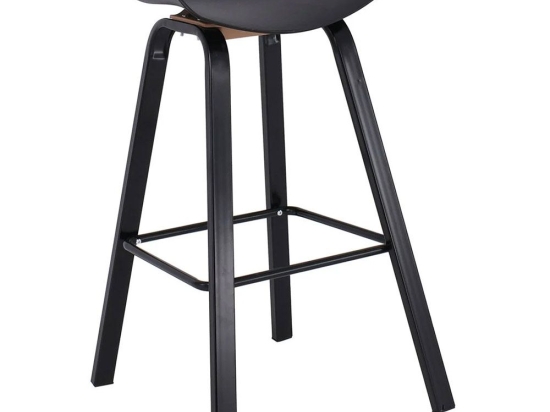 Σκαμπό Bar Pent ΕΜ1531,5 49x52x72/84cm Black
