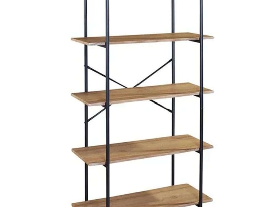 Ραφιέρα ΕΟ445,3 80x34x144cm Black-Sonoma