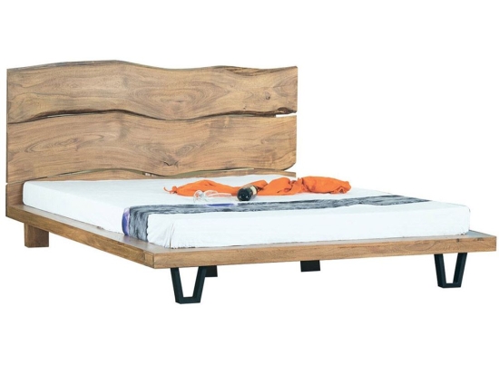 Κρεβάτι Royal ΕΑ7014,1 174x216x106cm Natural Διπλό