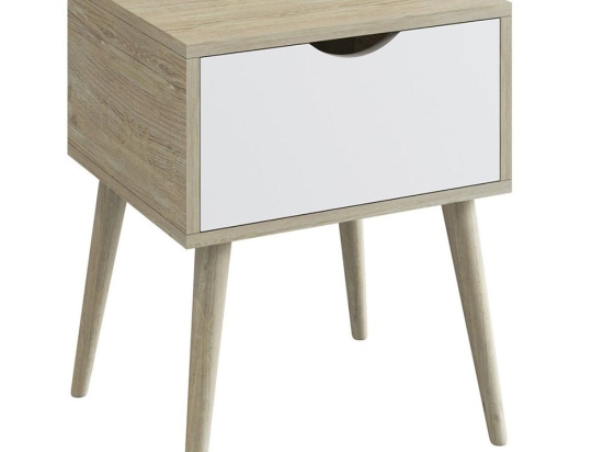 Κομοδίνο Alida Ε7340,21 40x36x50cm Natural-White