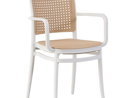 Πολυθρόνα Florence Ε387,10 54x54x84cm White-Sand