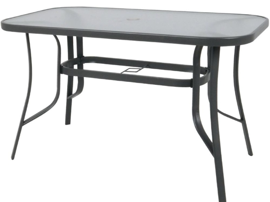 Τραπέζι Rio Ε2504 160x90x71cm Anthracite