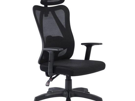 Πολυθρόνα Γραφείου Διευθυντή BF3750 ΕΟ613,1 65x58x116/126cm Black
