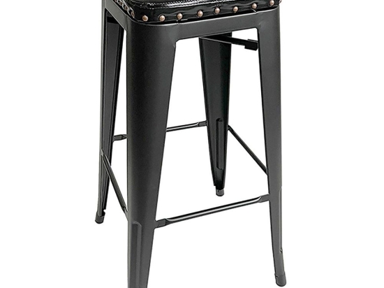 Σκαμπό Bar Relix Ε5190P,15W 42x42x76cm Black