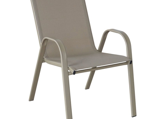 Πολυθρόνα Κήπου Στοιβαζόμενη Rio Ε270,8 55x74x91cm Cappuccino-Beige