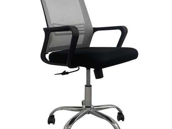 Πολυθρόνα Γραφείου BF2110 ΕΟ256,1 58x60x94/104cm Black-Grey