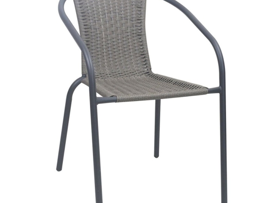 Πολυθρόνα Στοιβαζόμενη Baleno-W Ε2401,30 52x60x72cm Anthracite-Grey