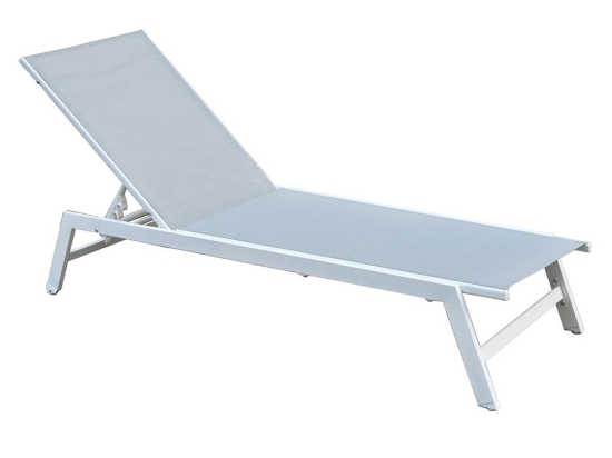Ξαπλώστρα Corte Ε6726,2 60x191x31cm White-Grey
