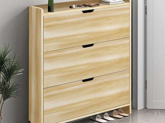 Παπουτσοθήκη MDF Ε8330,3 80x17x115cm Natural