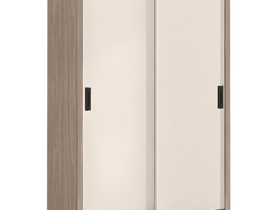 Ντουλάπα Δίφυλλη - Συρόμενη Vanity Ε7354,2 120x60x200cm Walnut-Ecru Δίφυλλη