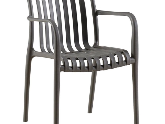 Πολυθρόνα Moda-N Στοιβαζόμενη Ε3800,2Ν 56x57x81cm Grey