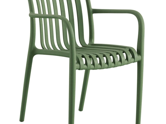 Πολυθρόνα Moda-N Στοιβαζόμενη Ε3800,4Ν 56x57x81cm Green