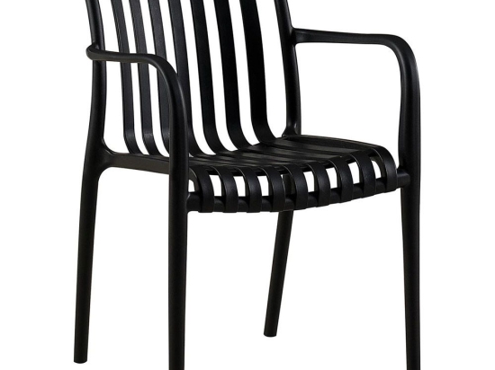 Πολυθρόνα Moda-N Στοιβαζόμενη Ε3800,5Ν 56x57x81cm Black