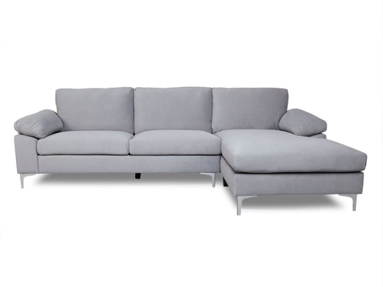 Καναπές Σαλονιού Γωνιακός Alex Ε966,20 260x130x82cm Grey