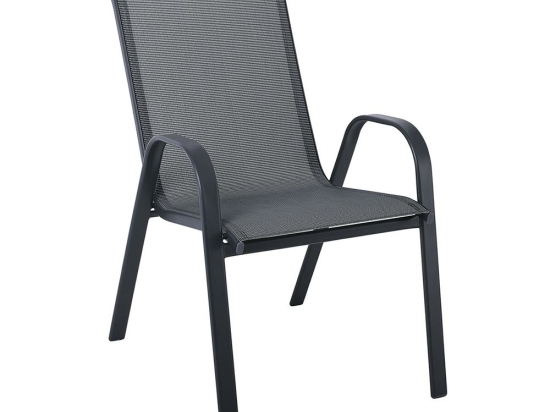 Πολυθρόνα Στοιβαζόμενη Κήπου Rio Ε270,511 54x75x91cm Anthracite-Grey