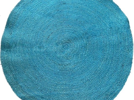 Χαλί Γιούτας 00.02.23551 Turquoise Round 120X120cm Round