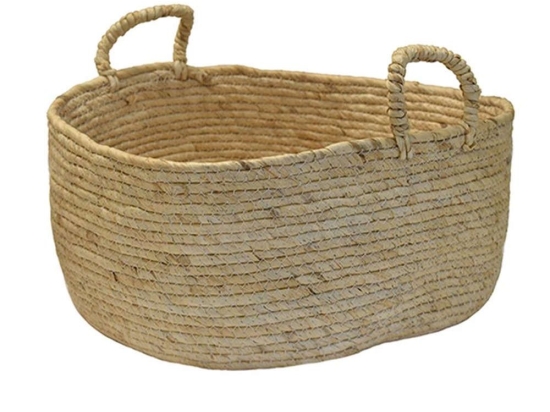 Καλάθι 00.06.67550 Φ32x15cm Ψάθινο Ecru Ψάθα