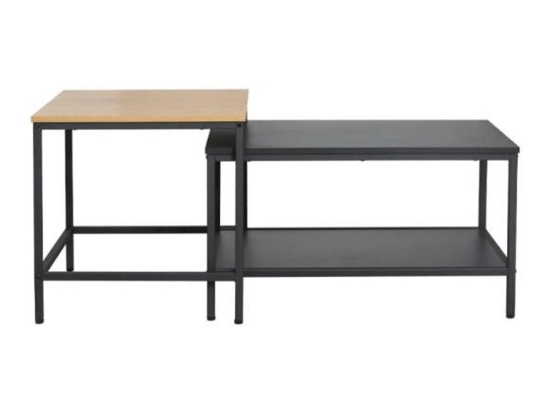 Τραπεζάκι Σαλονιού Fonzy (Σετ 2Τμχ) 0016-124-020 Sonoma-Grey