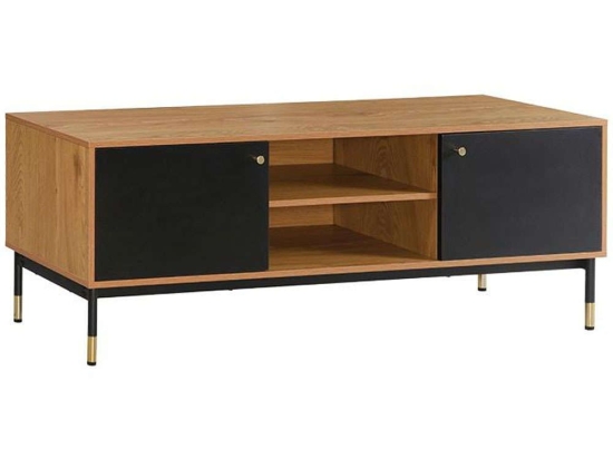 Έπιπλο Τηλεόρασης Living 0016-124-026 150x40x54cm Grey Oak-Black