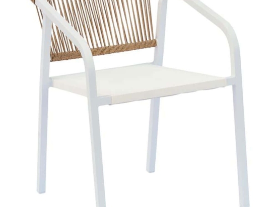 Πολυθρόνα Tangier 0043-125-018 57x61x75cm White