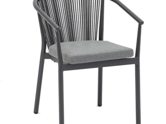 Πολυθρόνα Κήπου Rybina 0044-124-010 57x62x78cm Grey