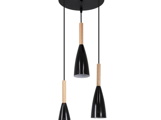 Φωτιστικό Οροφής Dillon 00626 E27 Φ26x130cm Black GloboStar