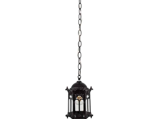 Φωτιστικό Οροφής Darcy 00655 1xΕ27 Με Πλέγμα Φ15,5x32,5cm Black GloboStar