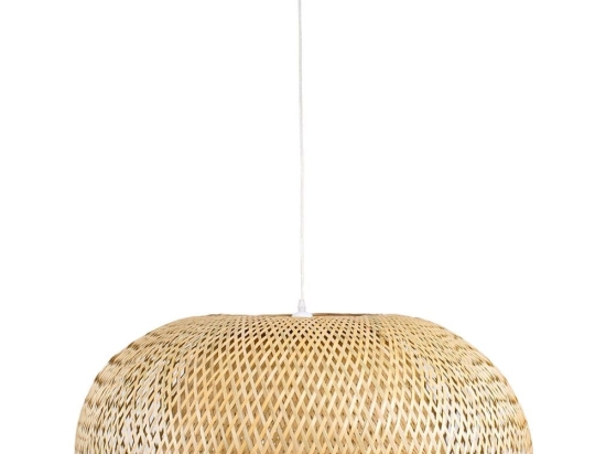 Φωτιστικό Οροφής San Tropez 00674 E27 Φ80x28cm Natural GloboStar