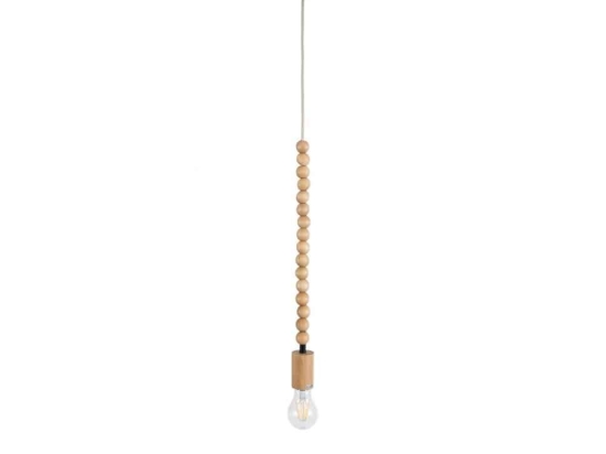 Φωτιστικό Οροφής Κρεμαστό Beads 00698 1xE27 IP20 4x47cm Beige GloboStar