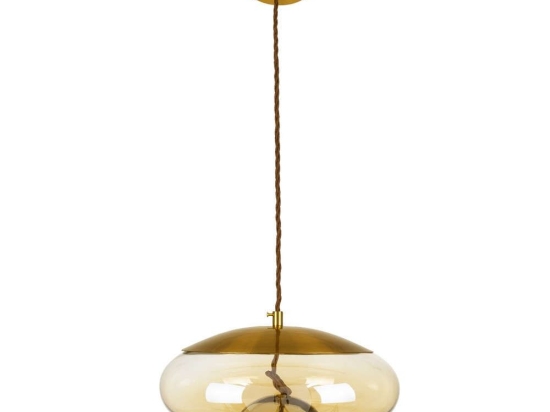 Φωτιστικό Οροφής Axton 00750 7W Led Φ30x15cm Clear Honey GloboStar