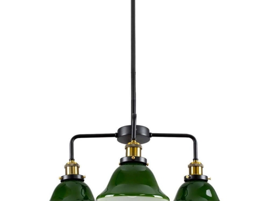 Φωτιστικό Οροφής Nostalgia 00769 4xE27 Φ57x90cm Green-Gold GloboStar