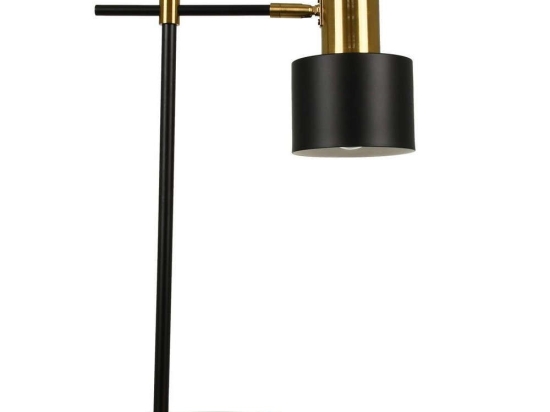 Φωτιστικό Επιτραπέζιο Leto 00835 1xE27 Φ12,5cm 18x18x50,5cm Black-Gold GloboStar
