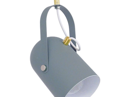 Φωτιστικό Οροφής Hazel 00925 1xΕ27 Φ12x27cm Grey Matt GloboStar