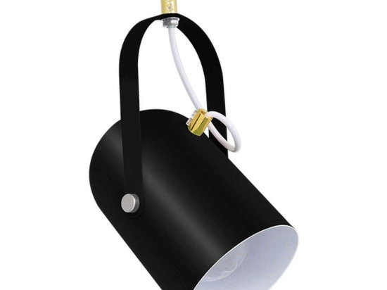 Φωτιστικό Οροφής Hazel 00930 1xΕ27 Φ12x27cm Satin Black GloboStar