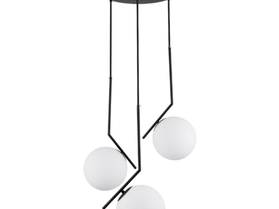 Φωτιστικό Οροφής Monroe 00952 E27 Φ60x50cm White-Black GloboStar