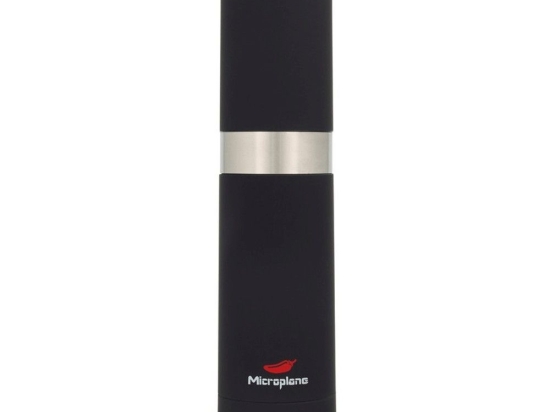 Μύλος Τσίλι 48970E 5,5x21cm Black-Inox Microplane Ανοξείδωτο Ατσάλι