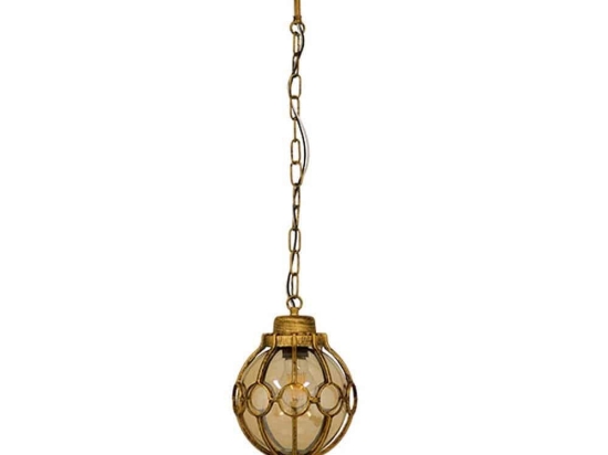 Φωτιστικό Οροφής Etoile 00988 1xΕ27 Με Πλέγμα Φ18x27cm Bronze-Gold GloboStar