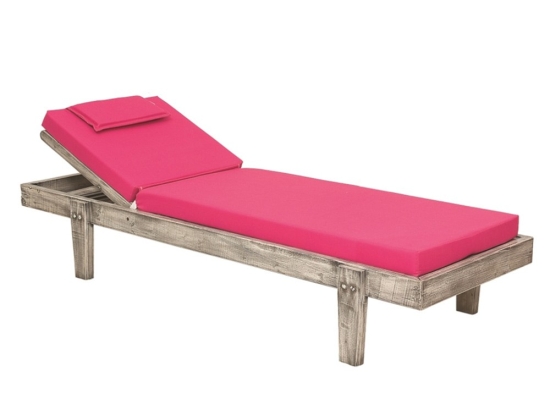 Μαξιλάρι Ξαπλώστρας Με Κεφαλάρι Aegean 01-00-0648 8cm Pink